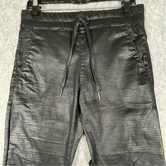 Bevy Flog Shely Snake Cro Print Drawstring Chic Classy Stylish Pant - Sz 27 - Picture 4 of 14